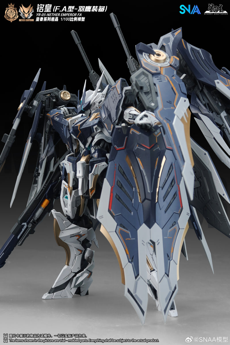 [PREORDER] SNAA 1/100 YR-05 Nether Emperor F.A Type (Feathered Eagle Equipment)