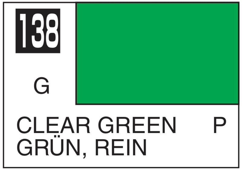 Mr. Color Lacquer C138 Gloss Clear Green 10ml
