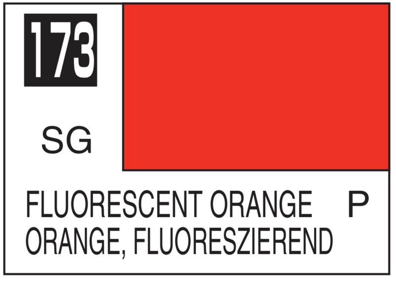 Mr. Color Lacquer C173 Semi Gloss Fluorescent Orange 10ml