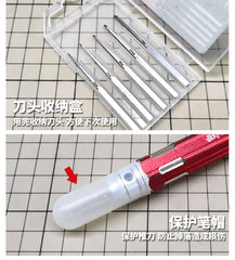Hobby MS 5 in 1 Scale Model Scriber 0.2/0.4/0.6/0.8/1.0mm with Rubber Cap