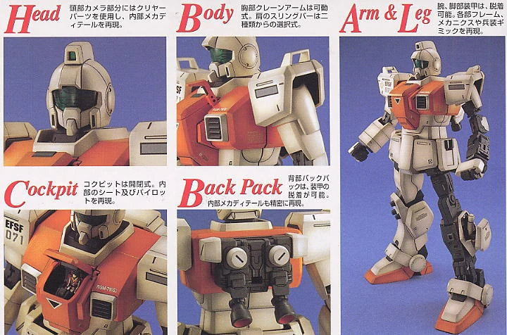 Bandai MG 1/100 RGM-79[G] GM Ground Type Model Kit