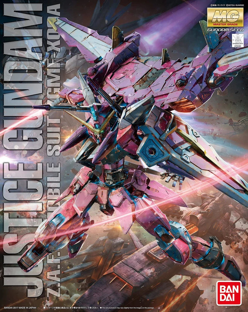 Bandai MG 1/100 ZGMF-X09A Justice Gundam Model Kit | Gundam Gunpla Bandai MG 1/100 ZGMF-X09A Justice Gundam Model Kit | Gundam Gunpla
