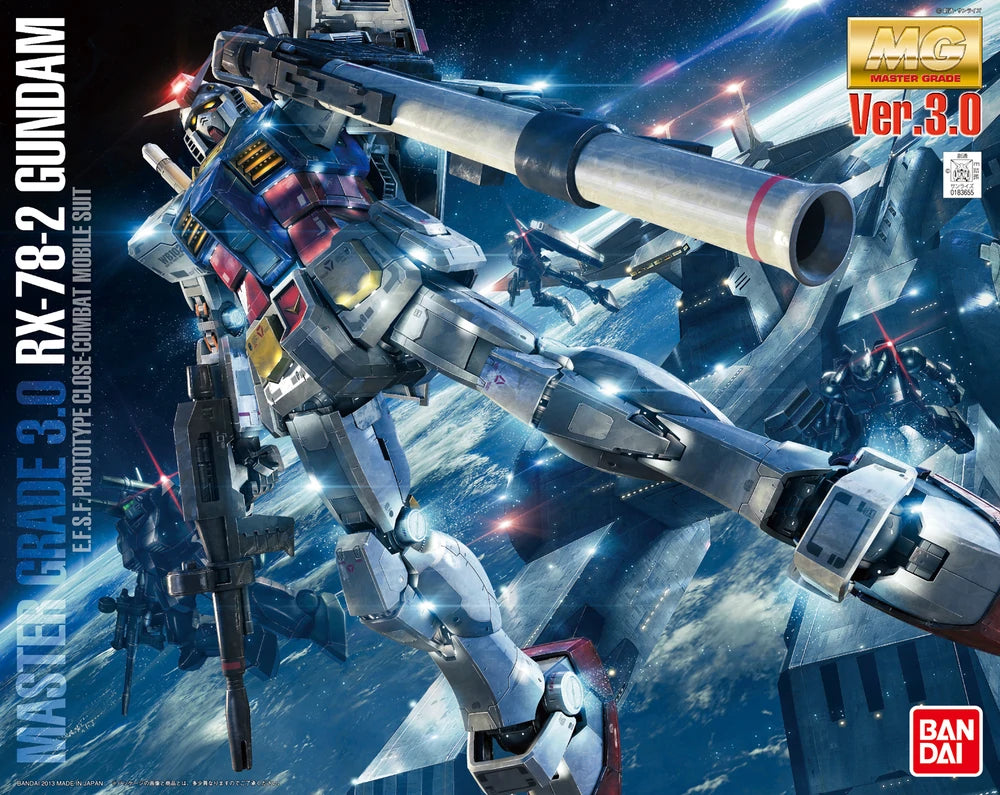 Bandai MG 1/100 RX-78-2 Gundam (Ver. 3.0) Model Kit | Gundam