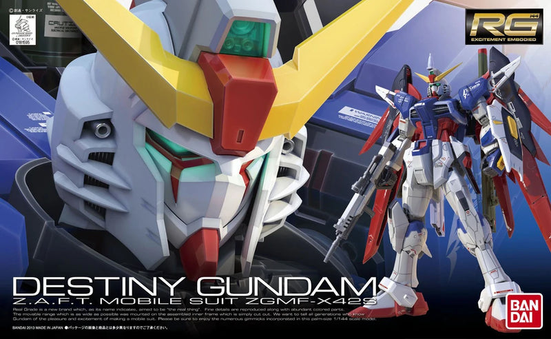 Bandai RG 1/144 ZGMF-X42S Destiny Gundam Model Kit | Gundam Gunpla Bandai RG 1/144 ZGMF-X42S Destiny Gundam Model Kit | Gundam Gunpla